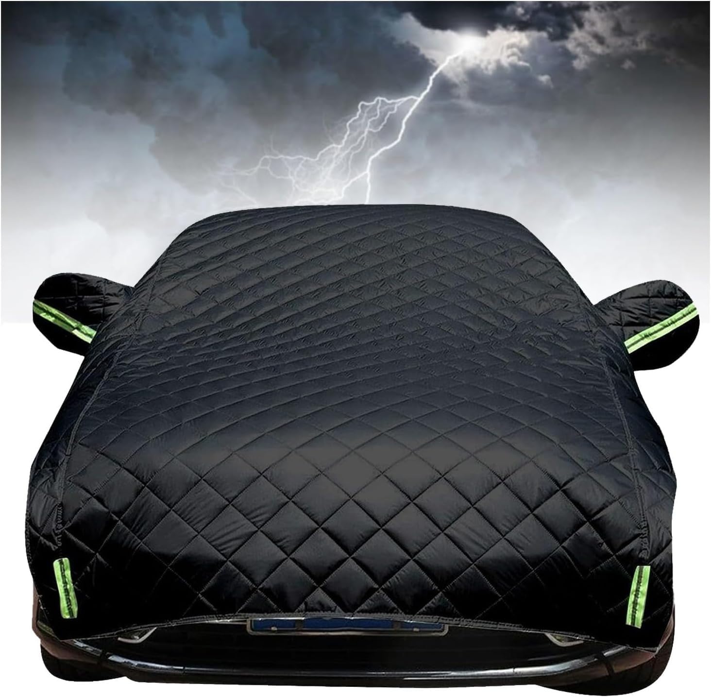 Half Car Cover Custom Fit for Audi O3/SQ3 2011-2024 Hail Proof Car Cover Outdoor,Heavy Duty Waterproof SUV Sedan