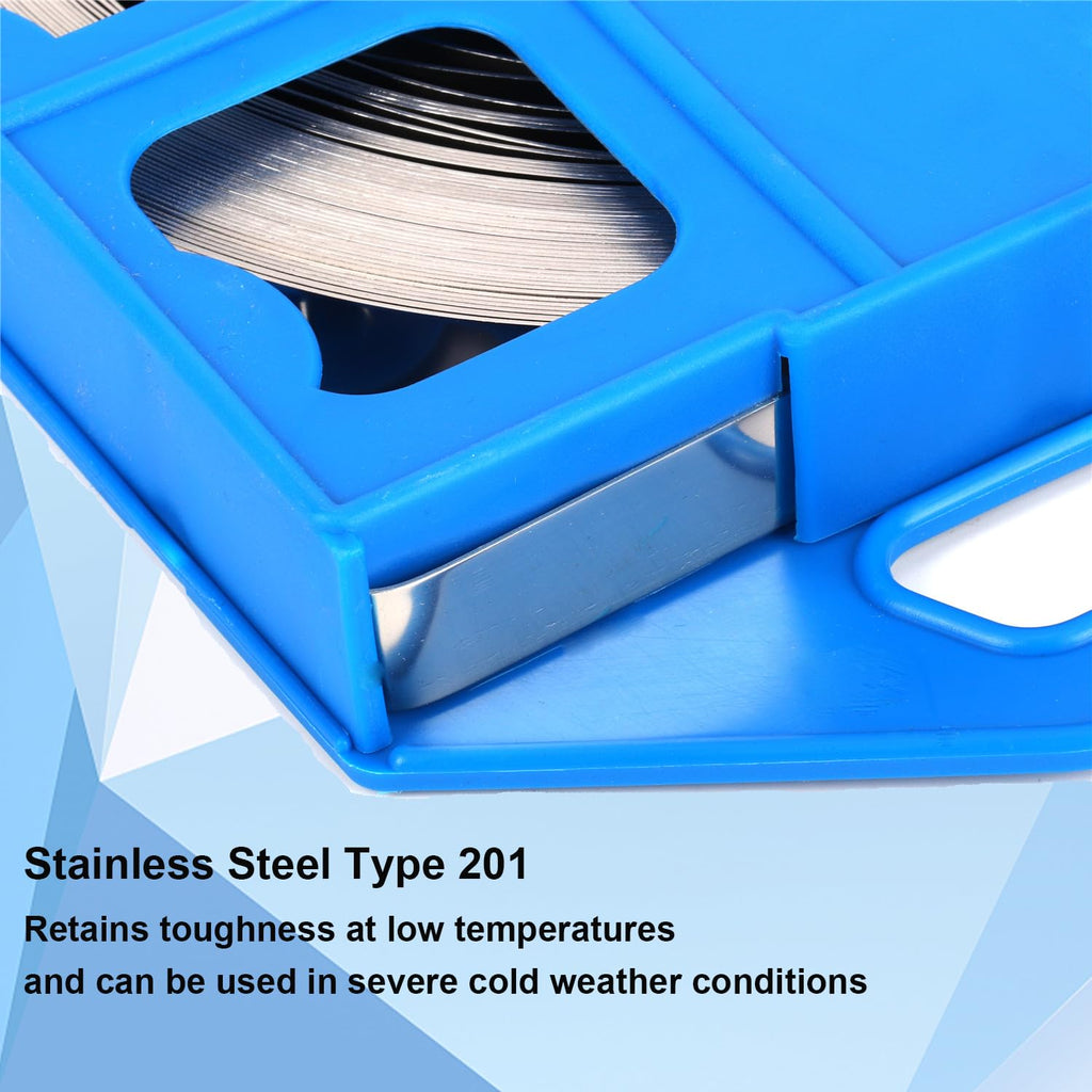 201 Stainless Steel Strapping Band 100 Feet 3/4" Width x 0.03" Thick