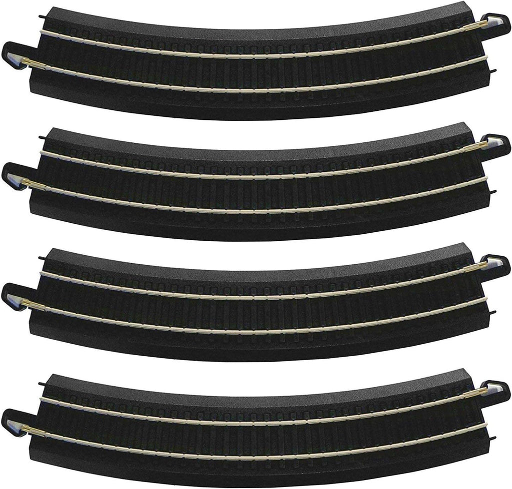 Trains Snap-Fit E-Z TRACK E-Z TRACK FIGURE 8 TRACK PACK - STEEL ALLOY Rail With Black Roadbed - HO Scale Medium |