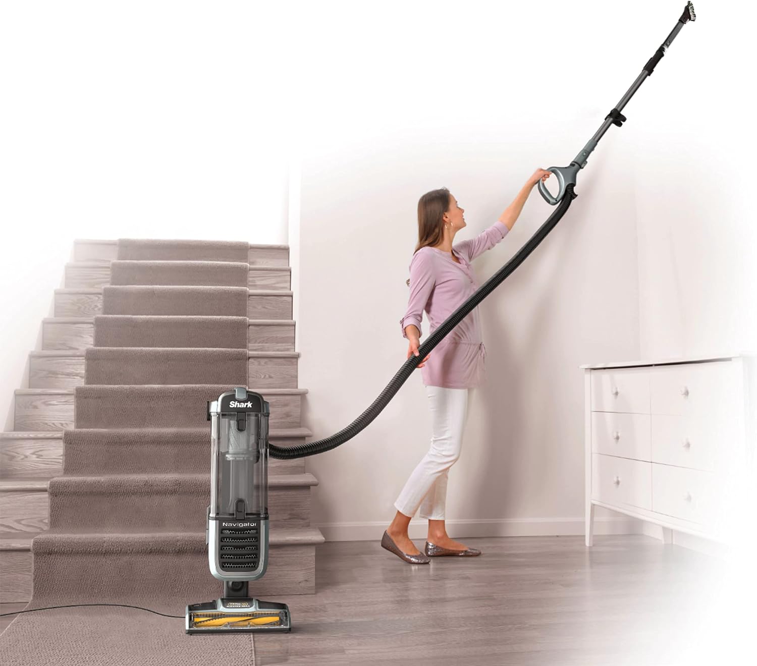 ZU62 Navigator Zero-M Self-Cleaning Brushroll Pet Pro Upright Vacuum, Pewter Grey Metallic | Zero-M Self-Cleaning