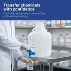 HDPE Carboy with Spigot, 20L, USP Class VI