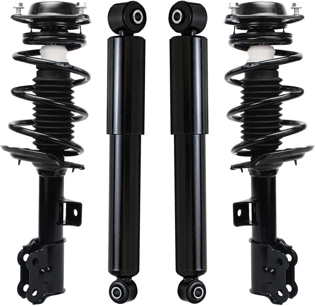 Detroit Axle - 4pc Front Struts Rear Shock Absorbers for 2011-2016 Elantra