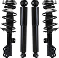 Detroit Axle - 4pc Front Struts Rear Shock Absorbers for 2011-2016 Elantra