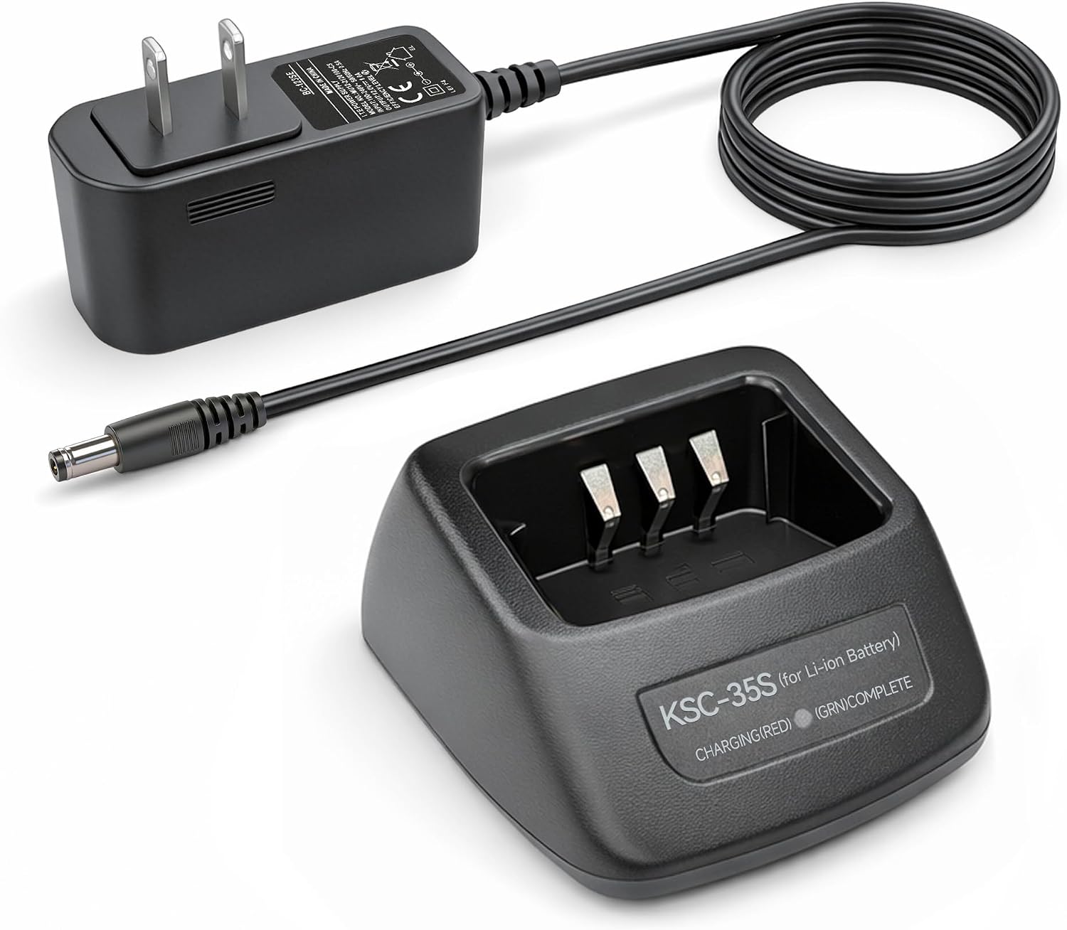 KSC-35S Rapid Charger Replacement for Kenwood TK-2400 TK-3400 2-Way Radio | Smart desktop charger perfectly fits