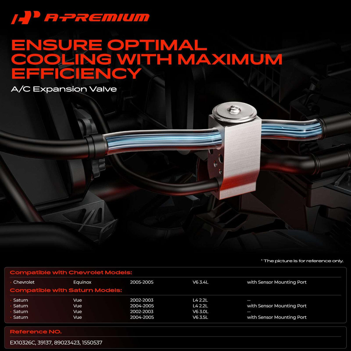 A-Premium AC Expansion Valve Compatible with Chevrolet & Saturn