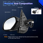 ECCPP Driver Side Mirror Compatible with Chevy 1500 2007-2013