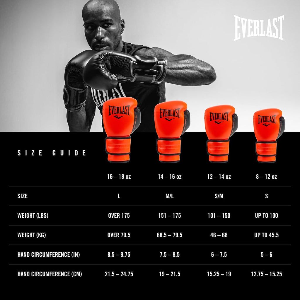 Powerlock 2 Hook & Loop Boxing Gloves | Fight Training Gloves | Hook and Loop with Durable Hand & Wrist Support |