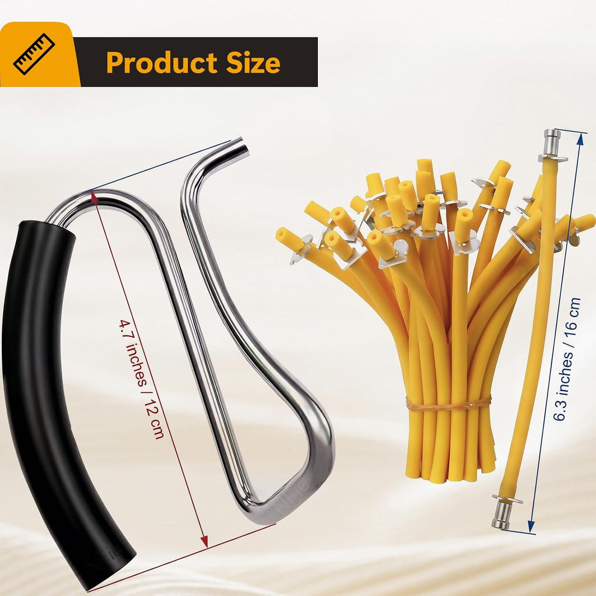 Stainless Steel California Castration Bander with 30 Pcs Bands, Professional Bloodless Castration Banding Tool Kit
