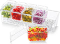 Chilled Condiment Caddy with 5 Individual Lids, Ice Garnish Tray