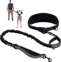 Hands Free Bungee Dog Leash, Waist Belt for Running & Walking