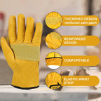 Leather Work Gloves for Men Women