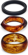 3 PCS Acrylic Resin Bracelet For Women Trendy Chunky Bangle Bracelets Fashion Colorful Bracelet Jewelry Gift