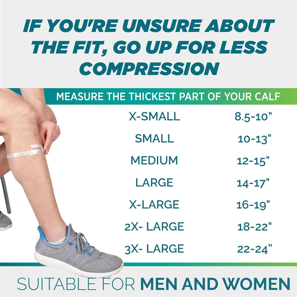Calf Compression Sleeves for Men and Women - Leg Compression Sleeve - Footless Compression Socks for runners