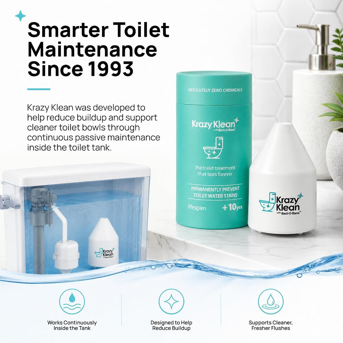 Toilet Cleaner - Toilet Tank Cleaner - Continuous Flush, 1 Ct