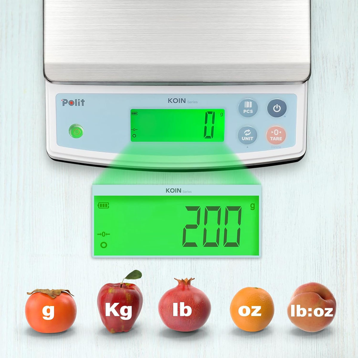 Rechargeable Food Scale 40lb/18kg, Digital Commercial Kitchen Scale