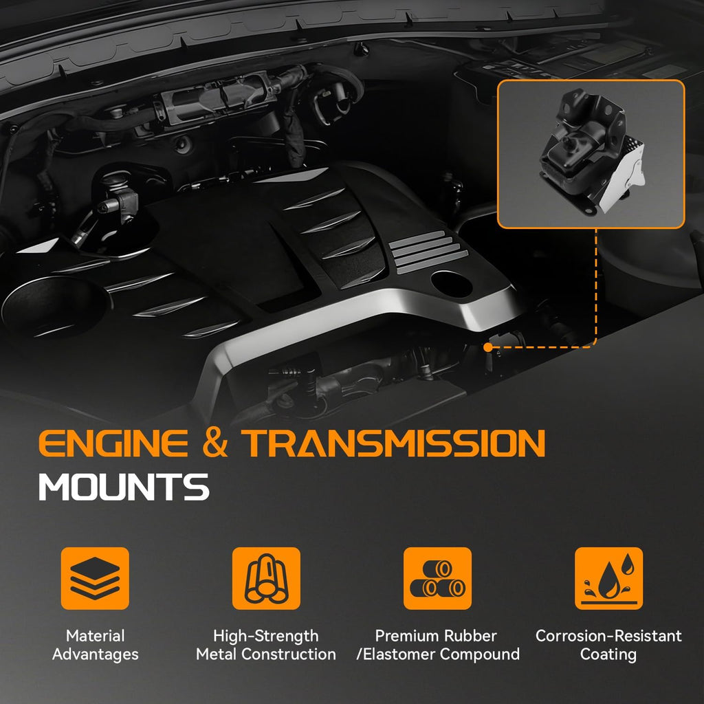 2PCS Front Engine Motor Mounts Set for Chevy Silverado GMC Sierra