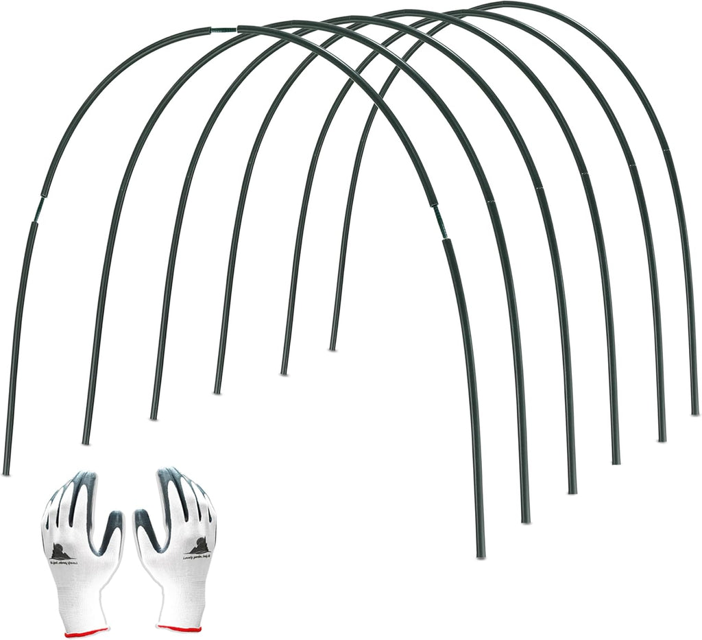 Garden Hoops for Raised Beds Greenhouse Hoops, DIY Kit for Row Cover Garden Netting, All Season Plant Protection, 24 Pcs