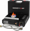 Portable Camping Stove, 3000W Dual Fuel Butane & Propane Gas Stove, Automatic Ignition, Adjustable Flame Control