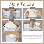 4 Pack Reusable Insulated Shipping Cooler Box, 11" x 9" x 9"