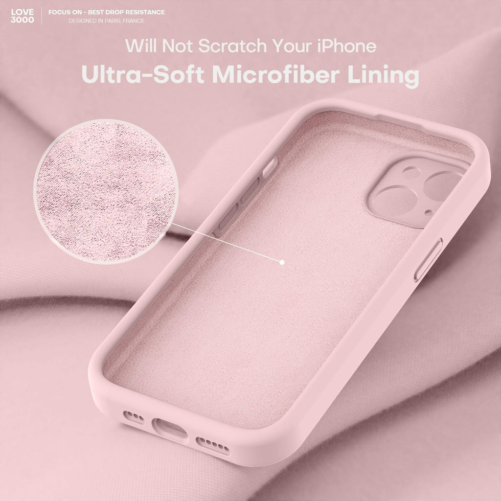 Designed for iPhone 14 Case, Premium Silicone with [Soft Anti-Scratch Microfiber Lining] Shockproof Protective Phone