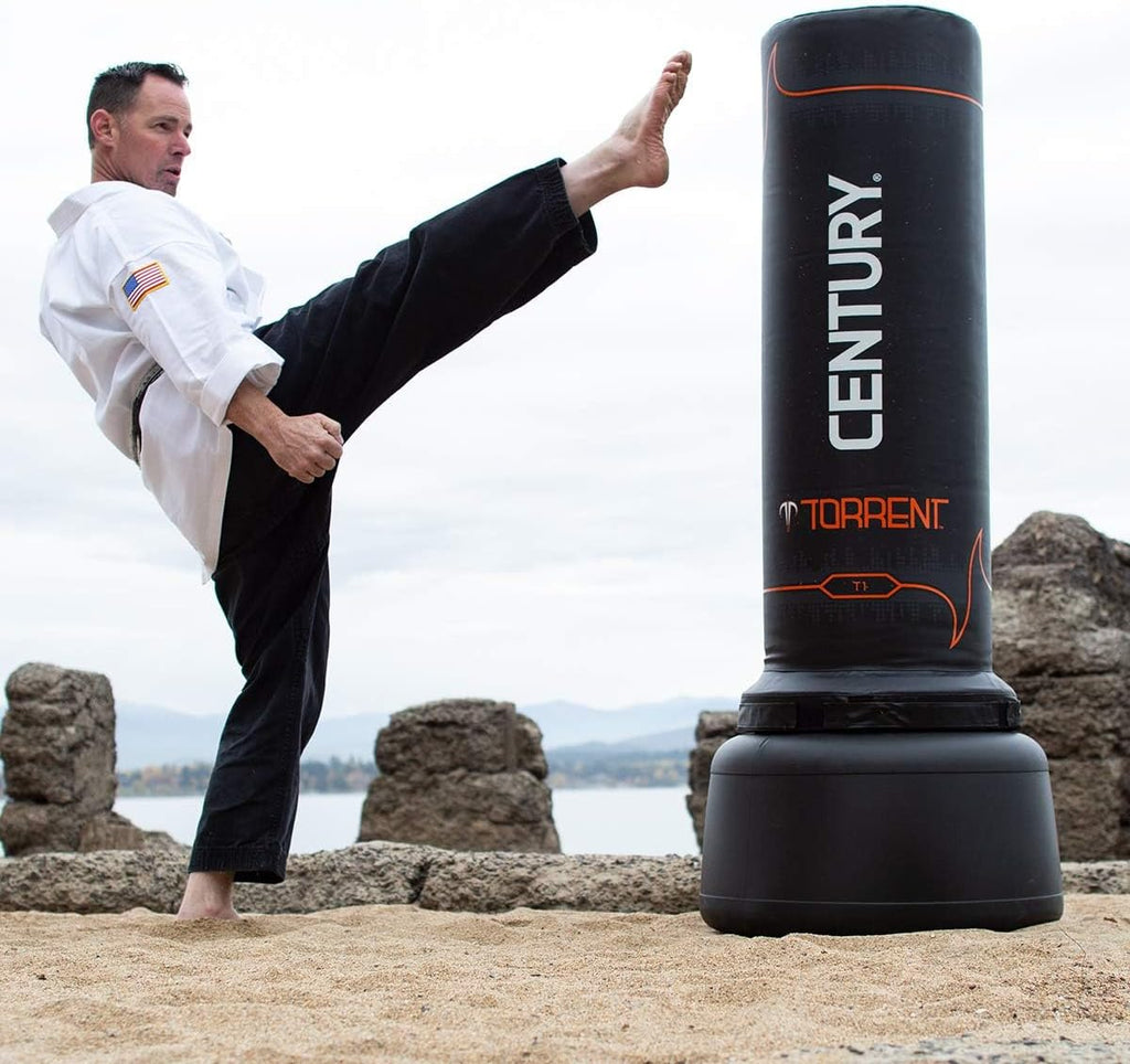 Torrent Freestanding Punching Bags - T1 or T2 Options | Black Free Standing Training Heavy Bag | Ideal for Martial