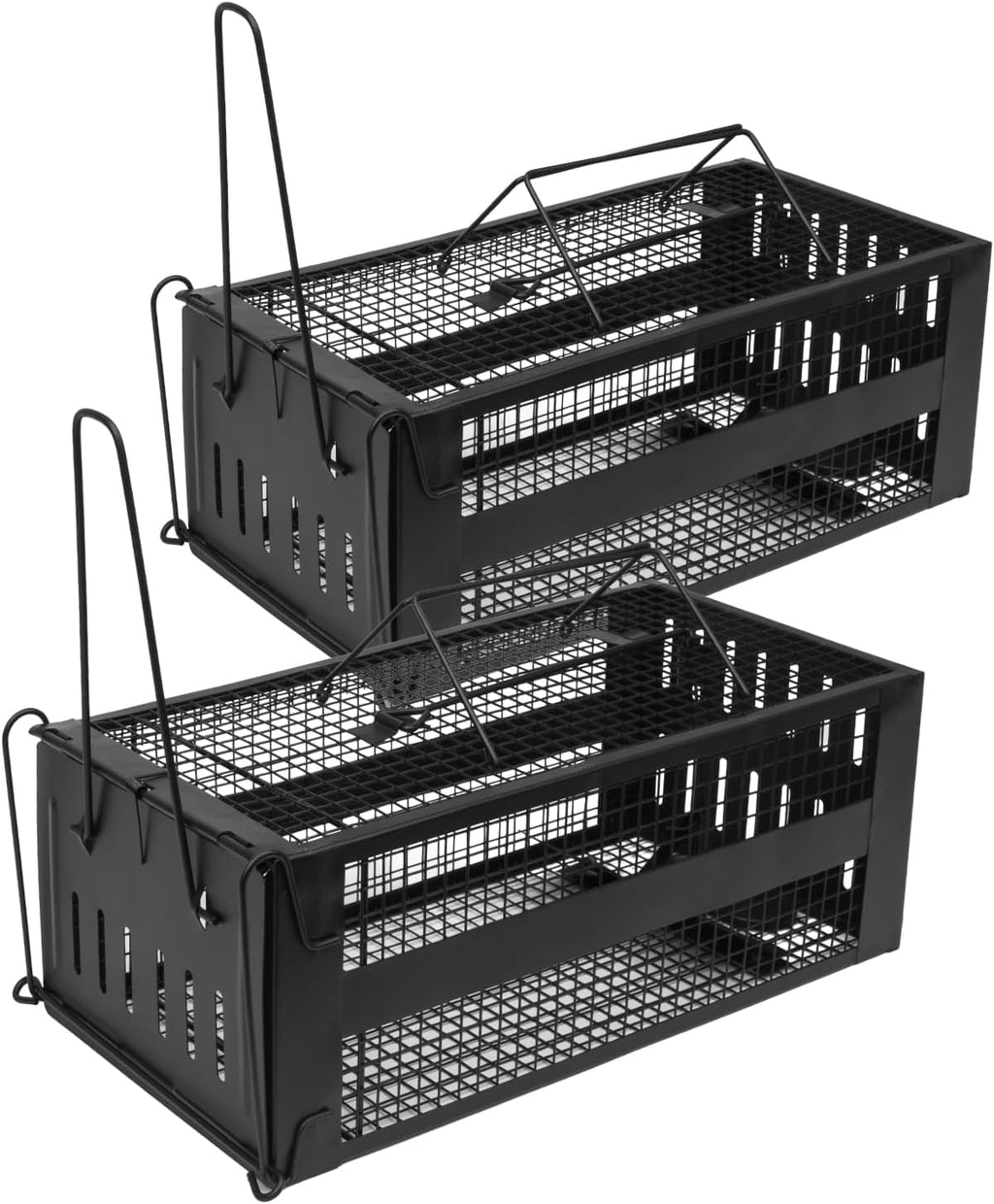 2-Pack Rat Trap,Mouse Traps Work for Indoor and Outdoor,Small Rodent Animal-Mice Voles Hamsters Cage,Catch and