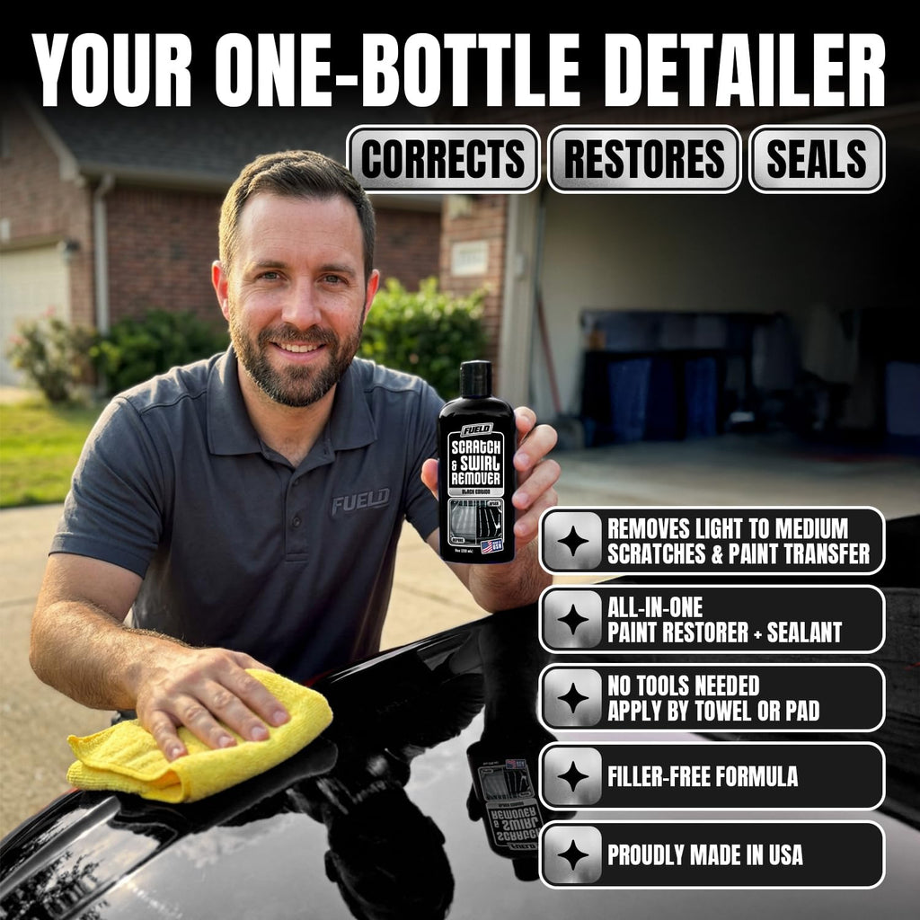 Black Scratch Remover – Car Scratch Repair & Swirl Remover for Vehicles – Deep Scratch Repair Compound & Polishing