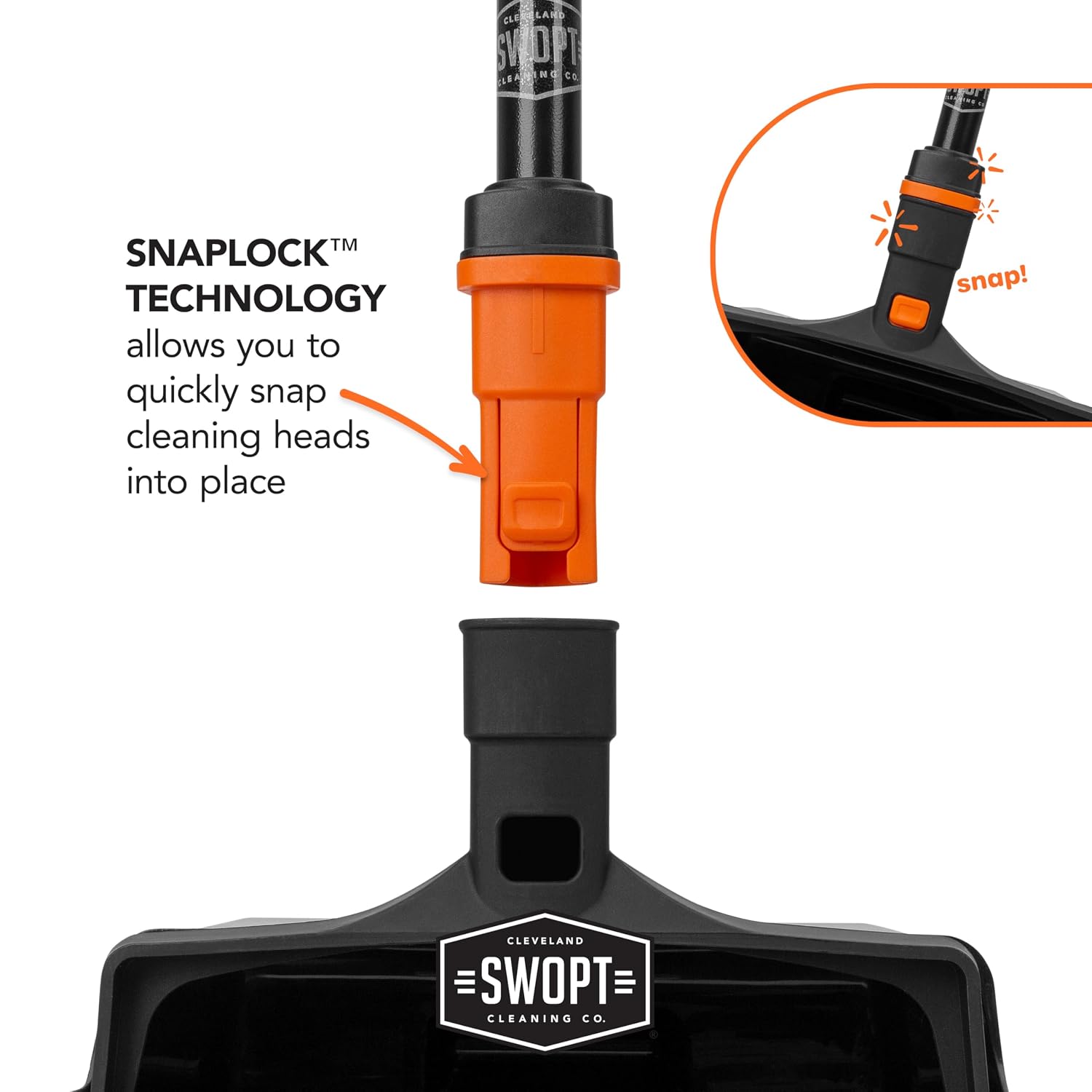 12” Upright Dustpan, Standard Combo – Ergonomic Design Eliminates Need to Bend While Cleaning – Interchangeable with