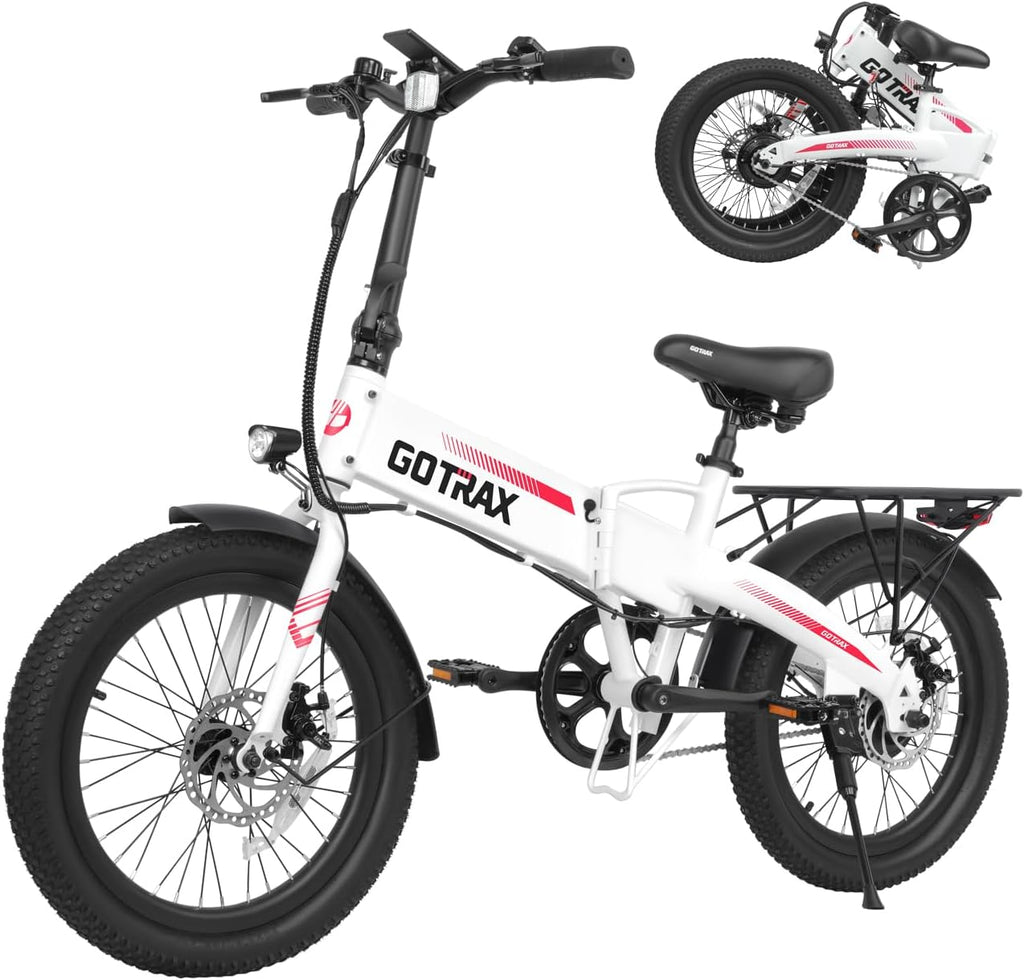 R1 20" Folding Electric Bike for Adults, Max 40 Miles & 20Mph Speed | 500W Peak Motor, 48V Battery, 5 Pedal-Assist
