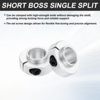MECCANIXITY 2Pack Shaft Collar 13/16" Bore Axle Collars Locking Ring Silver