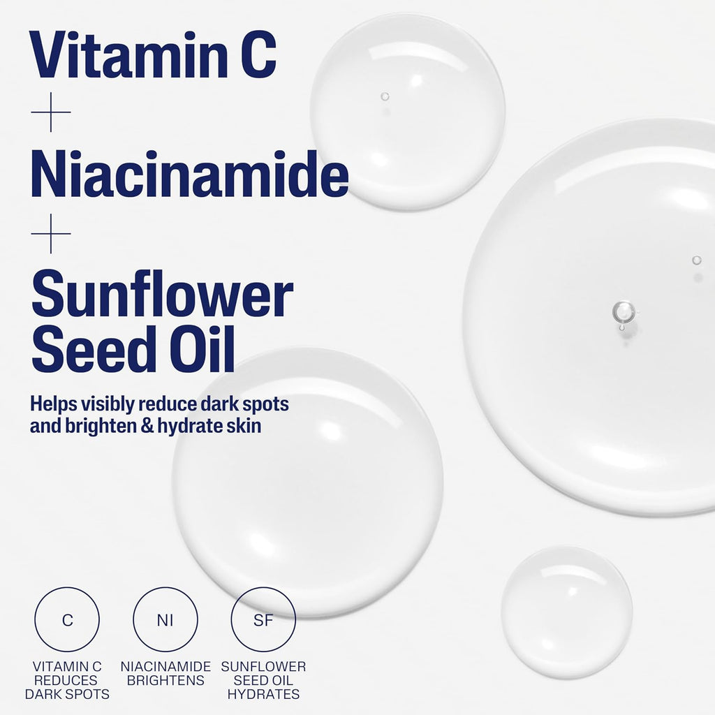 Vitamin C Serum for Dark Spots, Niacinamide, Fragrance Free, 1 Fl Oz