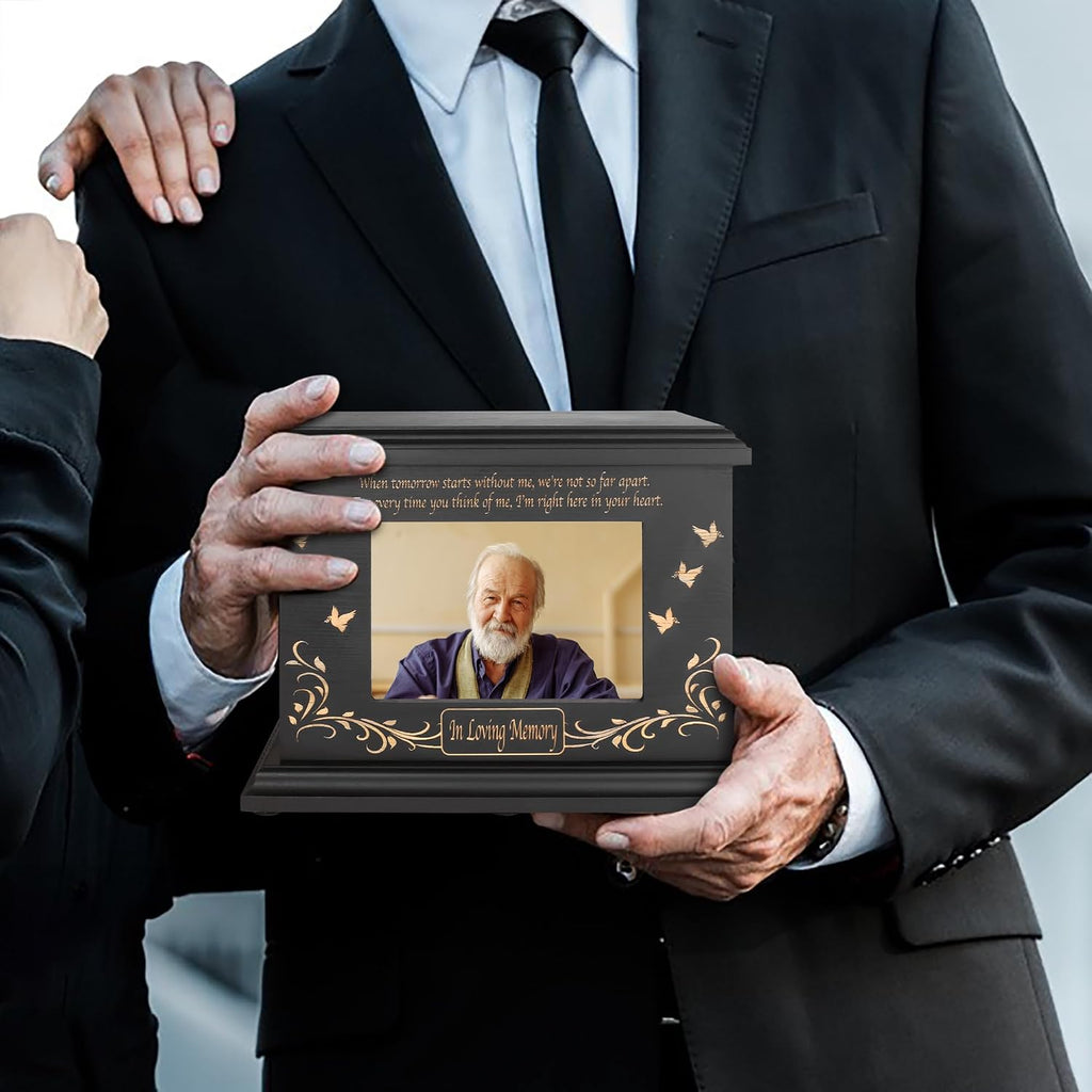 Cremation Urns for Human Ashes Male Female with Photo Frame
