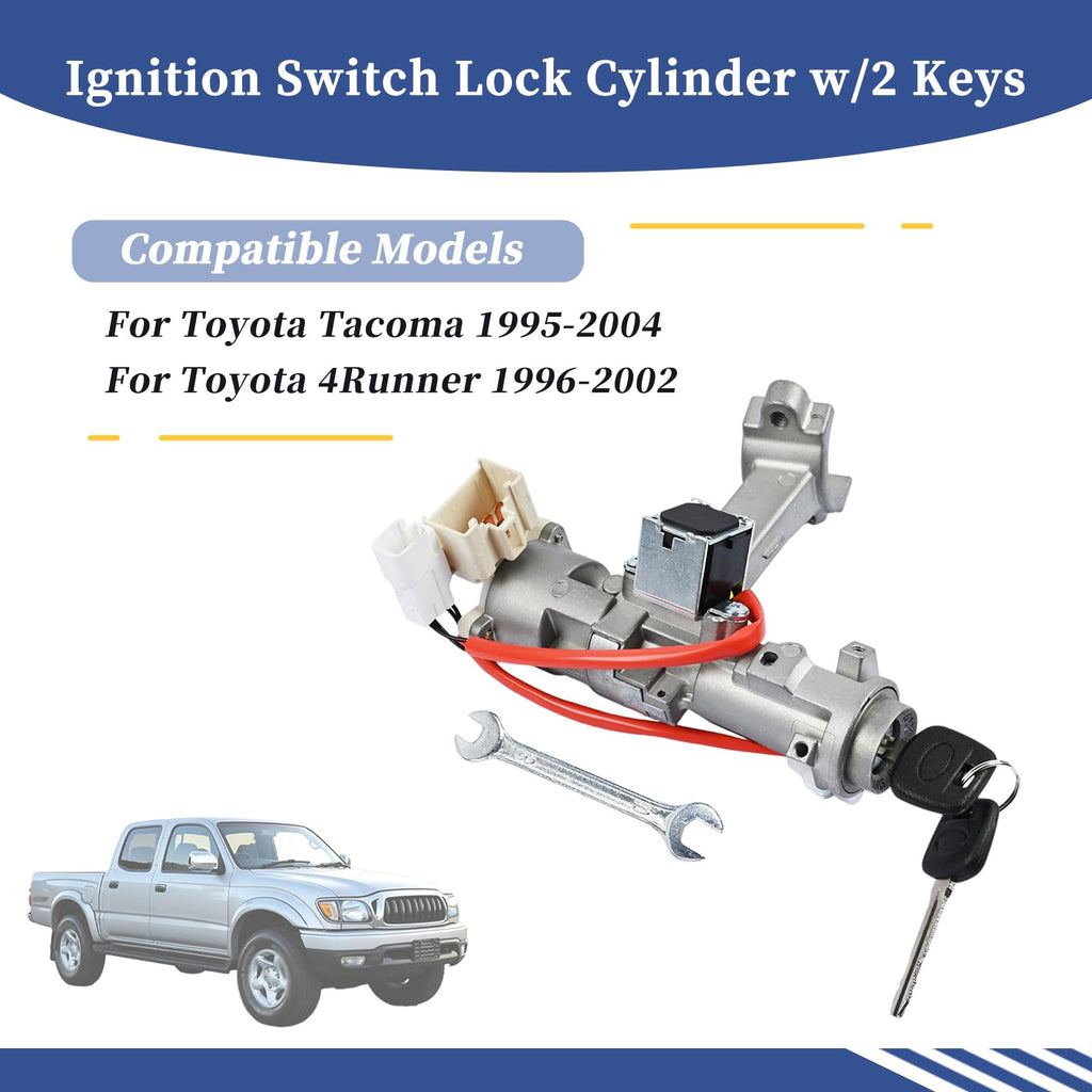 Getfarway Ignition Switch Lock Cylinder w/2 Keys Compatible with Toyota