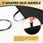 4 Pack Black Gift Bags with Handles & 8 Tissue Papers