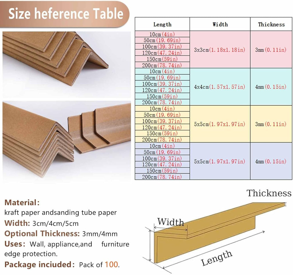 Packaging Cardboard Edge 4 Mm Thickness V Wrapping Paper Corner Board Reinforced Corner Protectors for Pallets