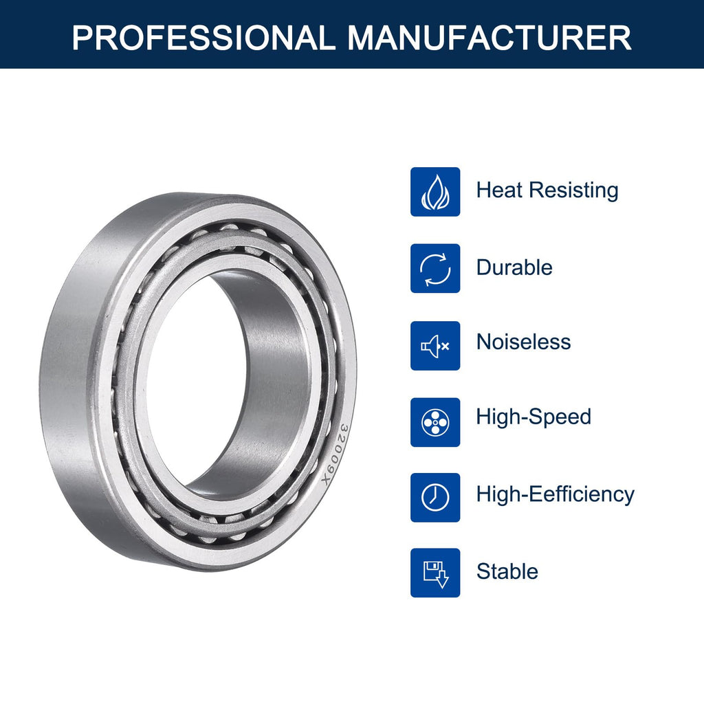 HIPicco 32009 Tapered Roller Bearing Cone and Cup Set