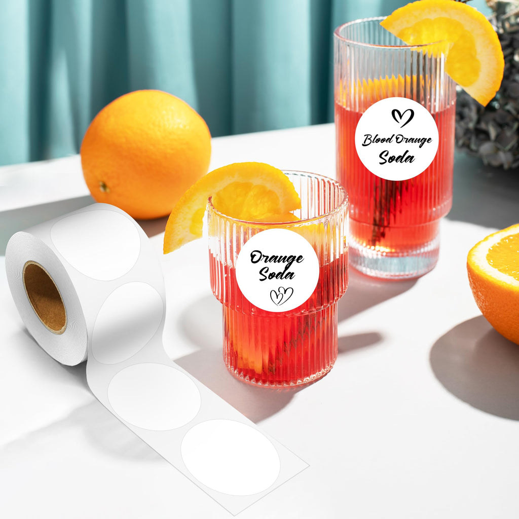 2 Inch Round Adhesive Color-Code Dot Stickers,4Rolls/2000 per Rolls dots Label Dispenser Box, Circle Stickers Label