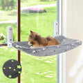 Cat Window Perch, Glow in The Dark Cordless Foldable Pet Hammock Bed for Window with Sturdy Metal Frame, Glowing
