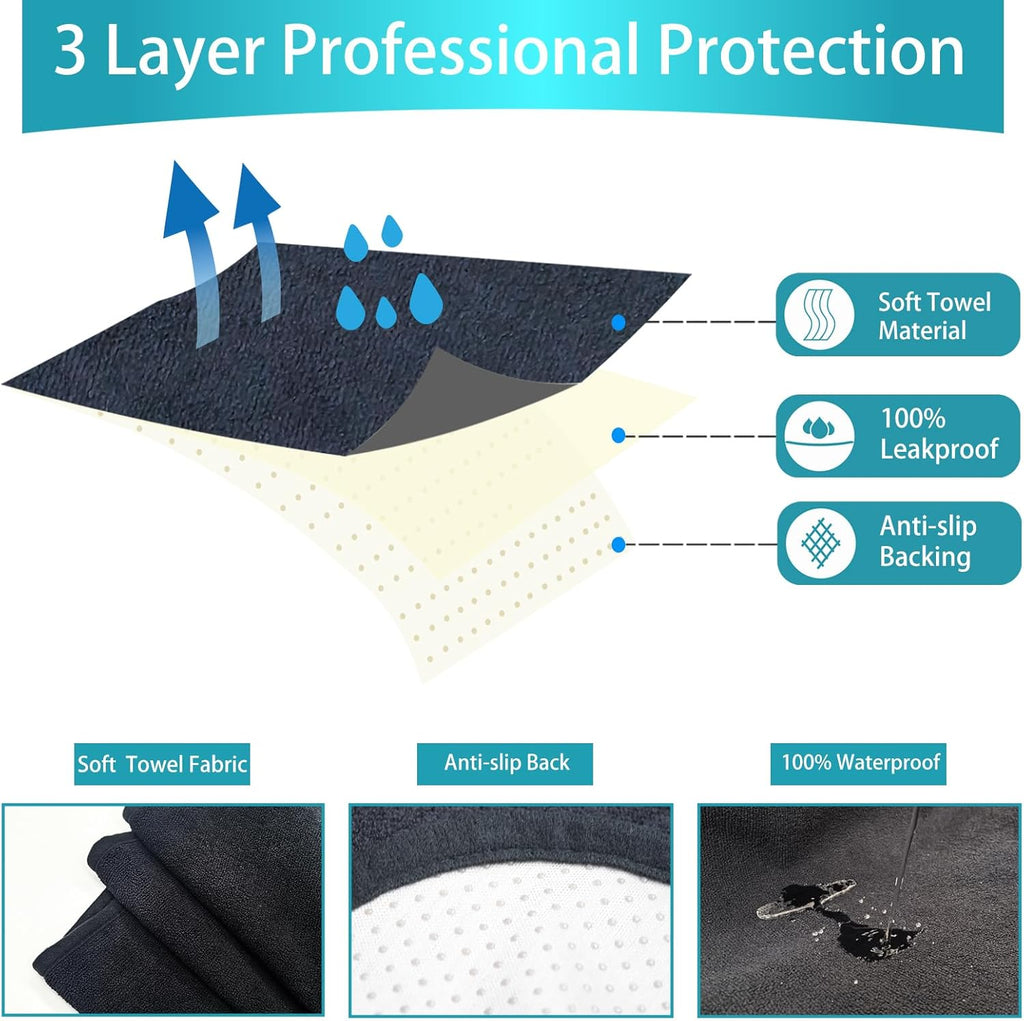Car Seat Covers Universal Car Protective Front Seat Covers Washable Non-Slip Seat Protectors for Gym