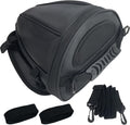 Motorcycle Tail Bag Multifunctional Rear Seat Storage Saddle Bag Motorbike Tank Bag with Shoulder Strap, Black