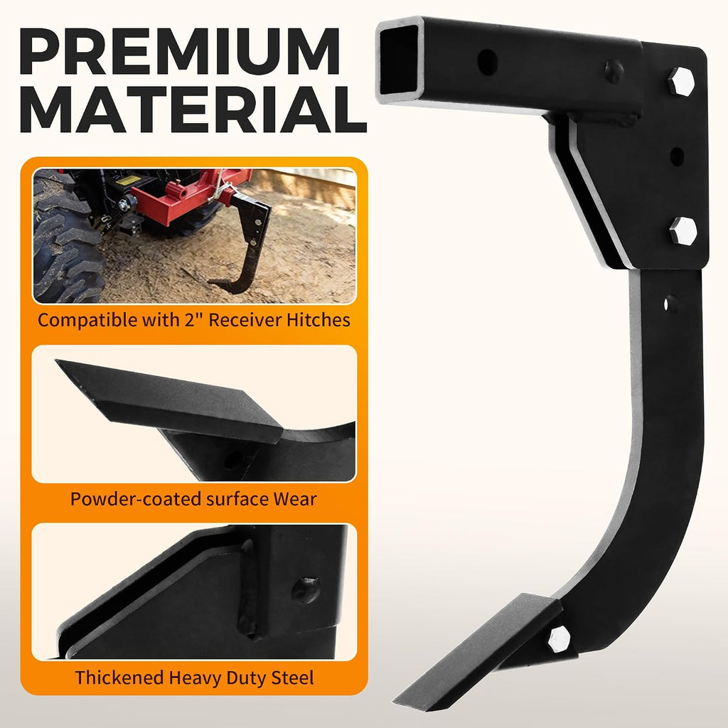 BDI Wear Part Hitch Mounted Trencher Fits 3 Point Hitch, Heavy Duty Subsoiler, Thicken Trench Digger with 2pcs