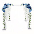 Wedding Backdrop Stand 4 Post, 5ft~10 ft Adjustable Wedding Hardware Kit Chuppah Canopy Detachable Metal Background
