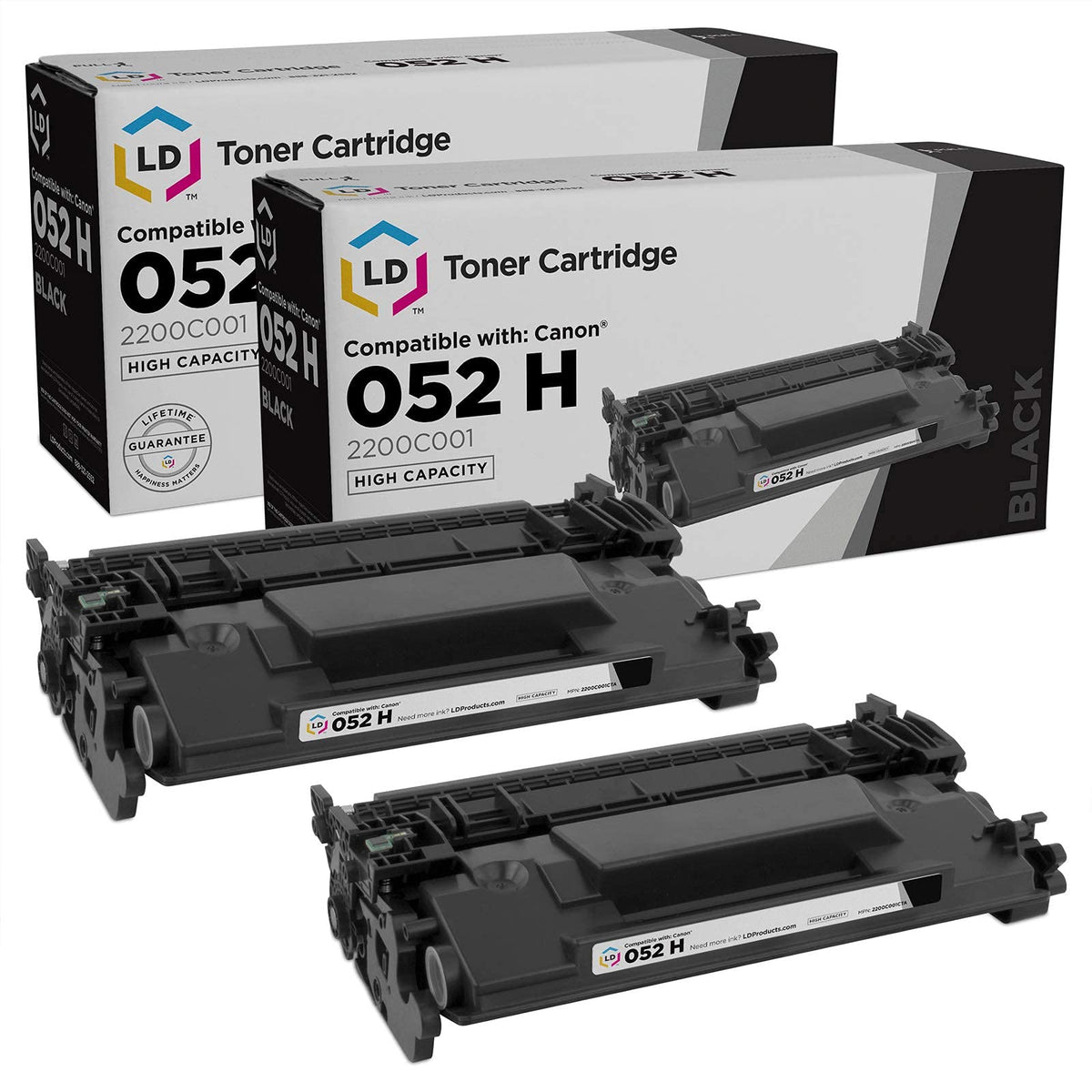 Products Compatible Toner Replacement for Canon 052H 2200C001 (Black)