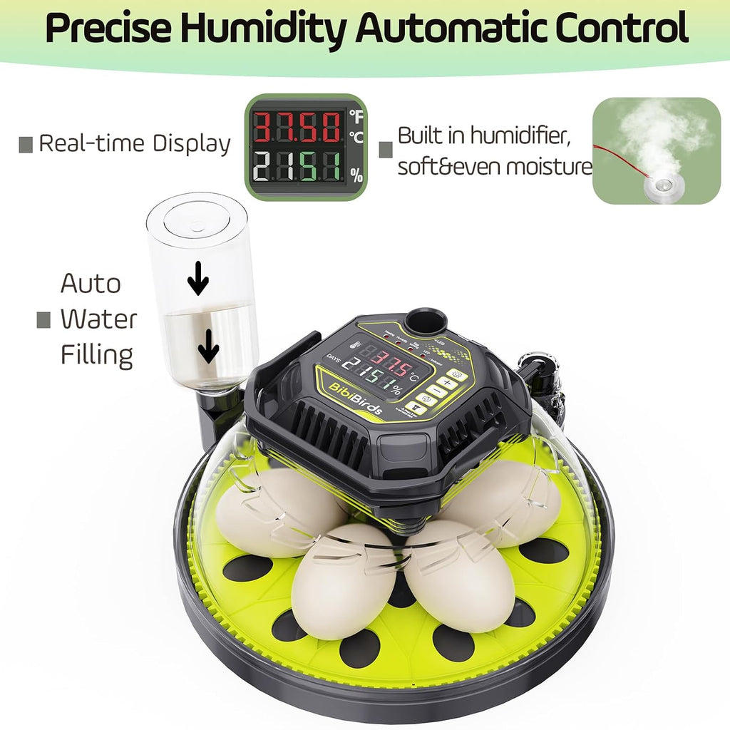 Egg Incubators for Hatching Eggs, Temperature Humidity Control