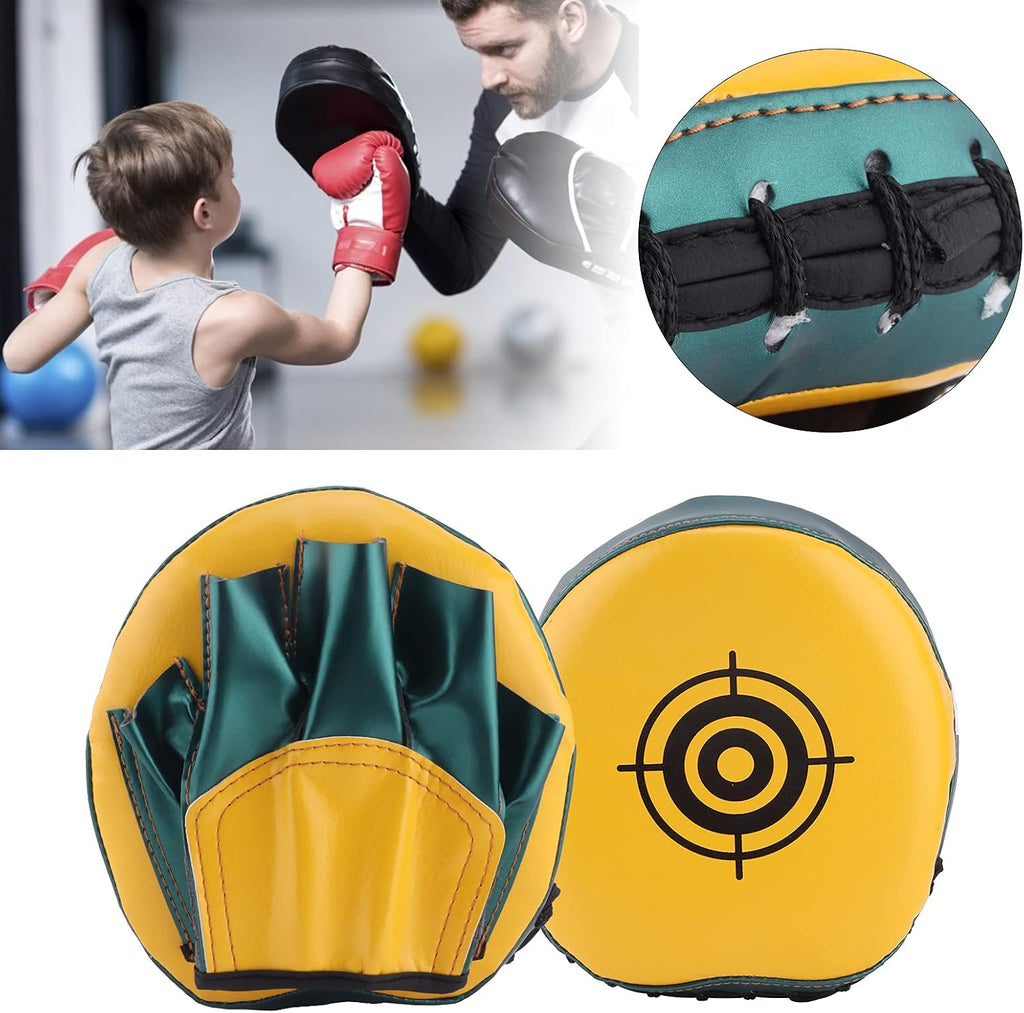 Boxing Pads Mini Focus Mitts,PU Leather Boxing Curved Focus Punching Mitts Kids Mini Boxing Gloves Pads Boxing Target