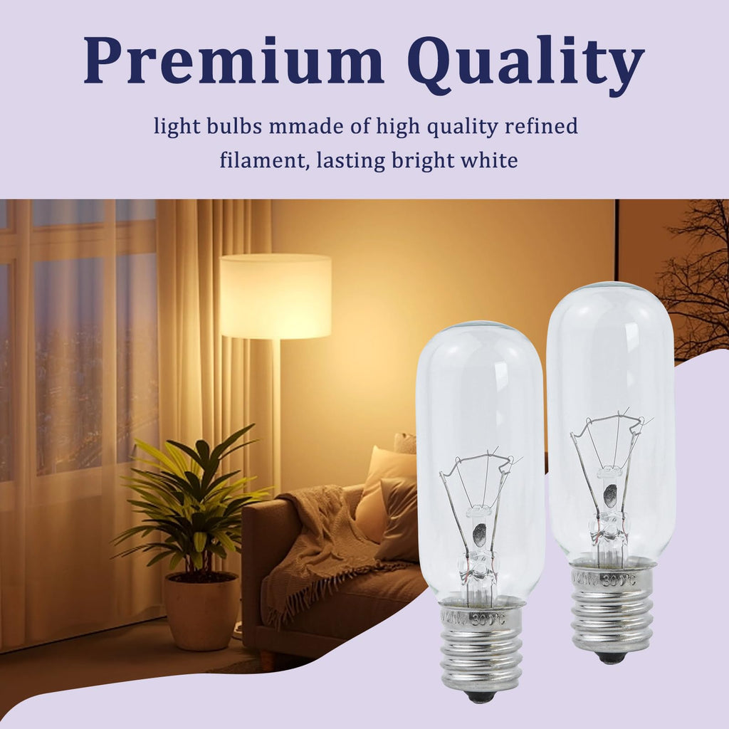 2-Pack 4713-001013 40W Incandescent Light Bulb Replacement for Samsung Microwave