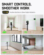Fanttik D12 ACE Laser Level 3x360° 16 Lines Self-Leveling for Construction