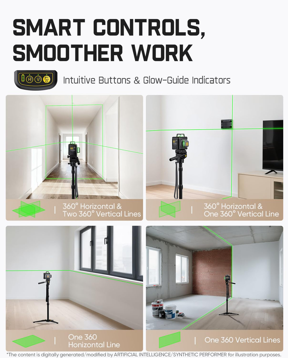 Fanttik D12 ACE Laser Level 3x360° 16 Lines Self-Leveling for Construction