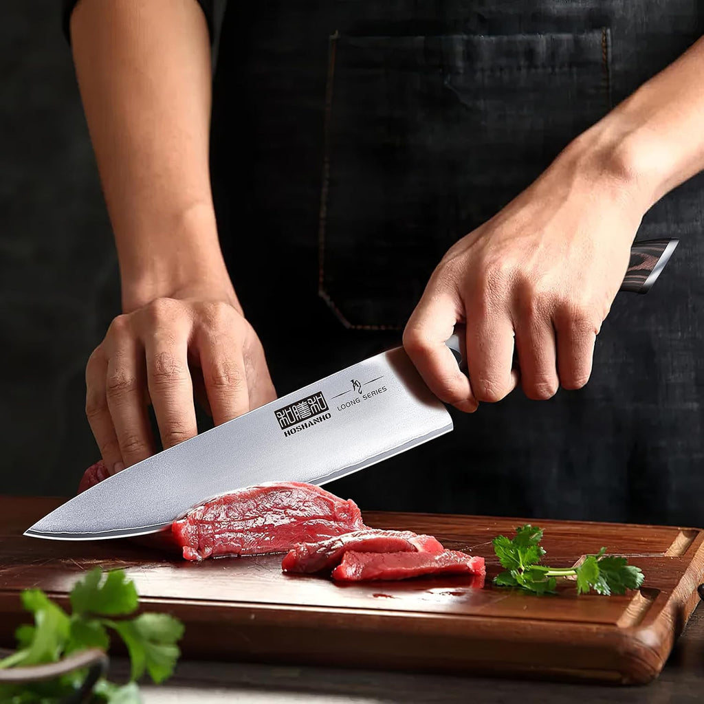 20PCS Knife Set, Ultra Sharp Japanese Kitchen Knife Set with Block
