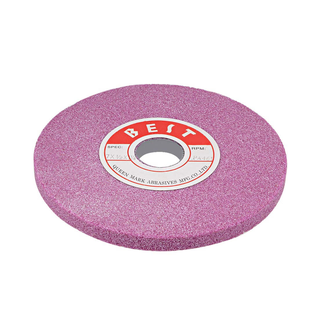 uxcell 7-Inch Bench Grinding Wheels Pink Aluminum Oxide PA 46 Grit for Surface Grinding